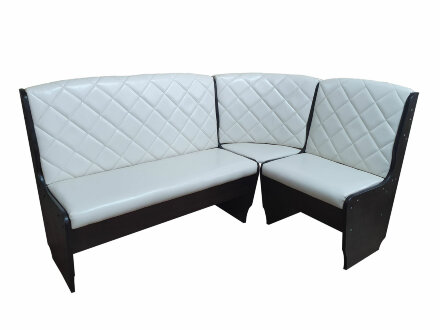 Кухонный уголок Барон (эко-кожа), венге + коричневый 