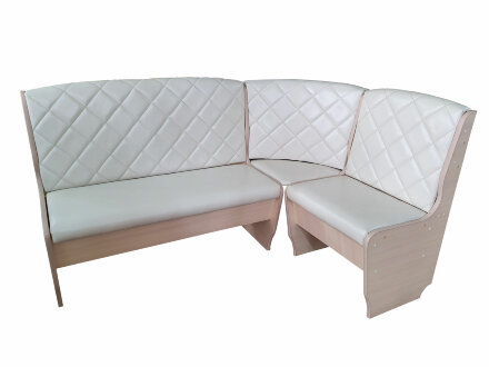 Кухонный уголок Барон (эко-кожа), венге + коричневый 